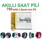 Day 750 Mah Akilli Cocuk Saat Telefon Batarya - Pil 3.7V 382728 Twox Wikys
