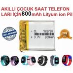 Day 800 Mah Akilli Cocuk Saat Telefon Batarya - Pil 3.7V 800Mah 582728 Twox Wikys