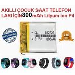 Day 800 Mah Wikys Q528 Akıllı Çocuk Saat Telefon Batarya Pil 3.7v 800mah 582728 Pil