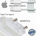 Day Apple iPhone 15 PRO Max Uyumlu Orjinal 20W Hızlı Şarj Aleti Seti TYPE-C To Type-C MHJE3TU-A + MQ4H2ZM/A (Kablo Dahil)