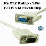 Day Rs 232 Kablo 9Pin F-9 Pin M Erkek Dişi (Uydu Güncelleme-Kablosu)