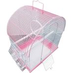 DaYang 30x23x39 cm Renkli İki Kapılı Davul Muhabbet Kafesi