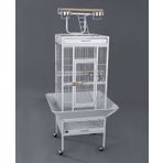 DaYang 45.7x45.7x156 cm Beyaz Ayaklı Papağan Kafesi