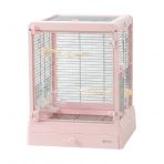 Dayang Camlı Paslanmaz Çelik Kuş Kafesi Pembe 42*42*53Cm