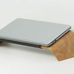 Dayanıklı Ahşap Notebook Yükseltici Ve Tutucu Masa Üstü Laptop Standı, Kahverengi