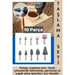Dayanıklı Atölye Tamir Metal Ahşap Plastik Parlatma Temizleme Çapak Alma Kalıpçı Taşlama Seti 10 Prç