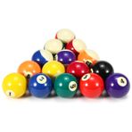 Dayanıklı Bilardo Topu Seti, 16 Amerikan Standart Bilardo Topu, Harika Renk Doygunluğu Ve Parlaklık, Polyester Reçineden Yapılmış, Çeşitli Havuz Sahalarına Uygun, Çevre Dostu (L)