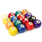 Dayanıklı Bilardo Topu Seti, 16 Amerikan Standart Bilardo Topu, Harika Renk Doygunluğu Ve Parlaklık, Polyester Reçineden Yapılmış, Çeşitli Havuz Sahalarına Uygun, Çevre Dostu (M)