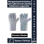 Dayanıklı Kaynak Yangın Mangal Tamir İş Su Geçirmez Yüksek Isıya Dayanıklı Çok Amaçlı Deri Eldiven