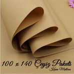 Dayanıklı Kraft Ambalaj Kağıdı - Hırdavat ve Çeyiz Paketleme İçin 100x140 cm, Kahverengi, 10 Adet