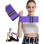 Dayanıklı Loop Band Orta Sert Direnç Lastiği Pilates Lastiği Yoga Band Fitness Lastiği Squat Lastiğ - Altın - 0,35 - 1,10 kg