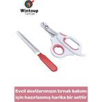 Dayanıklı Pet Kedi Köpek Sağlık Tırnak Bakım Evcil Hayvan Tırnak Makası Törpü Seti - Renkli