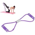 Dayanıklı Pilates Egzersiz Direnç Bandı Aerobik Yoga Plates Ayak Kol Spor Lastiği Squat Bant