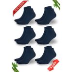 Dayco Bambu Erkek Dikişsiz Premium Patik Lacivert Çorap 6'lı Set - 10509-LACI-47-50 - 47 - 50