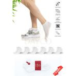 Dayco Bambu Erkek Premium Patik Beyaz Çorap 6'lı Set - 41 - 45
