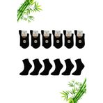 Dayco Çorap Siyah Renk Premium Dikişsiz Kadın Bambu Soket 6'lı Set