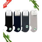 Dayco Premium Bambu Dikişsiz Sneakers Görünmez Spor Çorap 4Lü Asorti