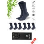 Dayco Premium Dikişsiz Klasik Uzun Füme Yazlık Erkek Bambu Soket Çorap 6lı Hediyelik Kutulu Set - 41 - 44