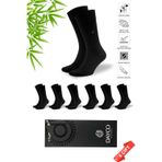 Dayco Premium Dikişsiz Klasik Uzun Siyah Yazlık Erkek Bambu Soket Çorap 6lı Hediyelik Kutulu Set