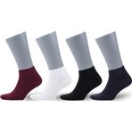 Dayco Premium Dikişsiz Unisex Bambu Patik Çorap 4Lü Asorti Paket