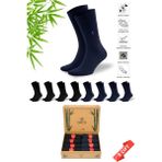 Dayco Premium Dikişsiz Yazlık Bambu Çorap 8'li Set Kraft Kutulu 4 Siyah 4 Lacivert - 476 - 41-44 - 41 - 45 - Siyah - Lacivert