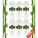 Dayco Premium Erkek Beyaz Babet Bambu Çorap 6'lı Set - 41 - 45 - Açık Beyaz