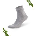 Dayco Premium Yazlık Grimelanj Renk Dikişsiz Erkek Bambu Yarım Konç Çorap 6'lı Set - 41 - 45 - Gri - Melanj