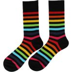 Dayco Renkli Çemberli Desen Unisex Çorap - 35 - 38 - Desenli