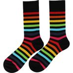 Dayco Renkli Çemberli Desen Unisex Çorap