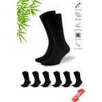Dayco Siyah Renk Premium Dikişsiz Mevsimlik Erkek Bambu Soket Çorap - 10301-SYH-47-50