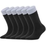 Dayco Siyah Renk Yazlık Erkek Bambu Çorap Soket 6'lı Set - 41 - 45