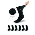 Dayco Socks Füme Renk Erkek Diyabetik Kışlık Bambu Soket Çorap 6lı Set (PİRİNÇ ÖRGÜLÜ SIKMAYAN BAMBU ÇORAP)