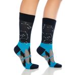 Dayco Socks Gece Yıldız Desenli Renkli Soket Çorap