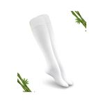 Dayco Socks Premium Beyaz Renk Kadın Dikişsiz Bambu Dizaltı Çorap - 390-byz - (1 ÇİFT) 35-387