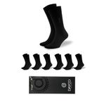Dayco Socks Premium Klasik Uzun Boy Siyah Renk Kışlık Erkek Bambu Soket Çorap - 41-45