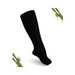 Dayco Socks Premium Siyah Renk Kadın Dikişsiz Dizaltı Bambu Çorap - (1 ÇİFT)