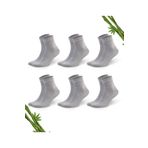 Dayco Socks Premium Yazlık Grimelanj Renk Dikişsiz Erkek Bambu Yarım Konç Çorap 6'lı Set