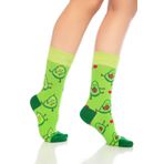 Dayco Socks Unisex Avokado Aşkı Desenli Renkli Burnu Dikişsiz Çorap