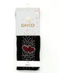 Dayco Taş Işlemeli Kalp Desenli Siyah Çocuk Külotlu Çorap - 0TB-Siyah - 3 - 4 Yaş