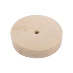 DAYM Pamuk Küçük Parlatıcı Tekerlek, Keçe Parlatıcı Disk Pedi Parlatma Parlatıcı Tekerlek 100x25mm Yuvarlak Tekerlek Gümüş Altın için 4 inç, Krom Plastik, Ahşap için Takı