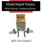 Daymix Alttan Sıkmalı Klozet Kapak Tutucu – Paslanmaz Krom – Vidalı Montaj – 5 Yıl Garantili