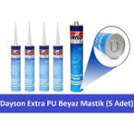 Dayson Extra Pu Mastik Beyaz Silikon 280 ml 5 Adet