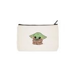 daystore Clutch Baby Yoda Baskılı Bez Makyaj Çantası