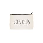 daystore Clutch Minik Kediler Baskılı Bez Makyaj Çantası