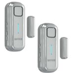 Daytech Buzdolabı ve Dondurucu Kapı Alarmı - Ayarlanabilir 1-4 Dakika Gecikme, 0-120dB Ayarlanabilir Siren, Ev veya İş için Kapı/Pencere Sensörü (2 Paket, Gri)