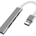 Daytona 809-AA USB To 4 USB 3.0 Splitter 5 Gbps Gri Çevirici Hub Adaptör