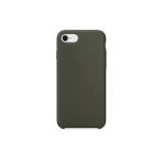 Daytona Apple 7/8 Uyumlu Silikon Ultra Slim Mikrofiber Astarlı Cep Koyu Yeşil Telefonu Kılıfı