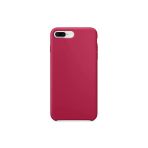 Daytona Apple 7/8 Uyumlu Silikon Ultra Slim Mikrofiber Astarlı Gül Kırmızı Cep Telefonu Kılıfı