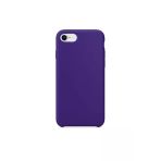 Daytona Apple 7/8 Uyumlu Silikon Ultra Slim Mikrofiber Astarlı Mor Cep Telefonu Kılıfı