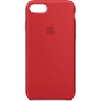 Daytona Apple iPhone 7/8 Kamelya (Camellia) Silikon Kılıf Kauçuk Arka Kapak Kırmızı - Red